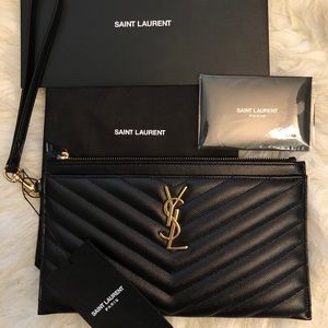 YSL Monogram Bill Pouch